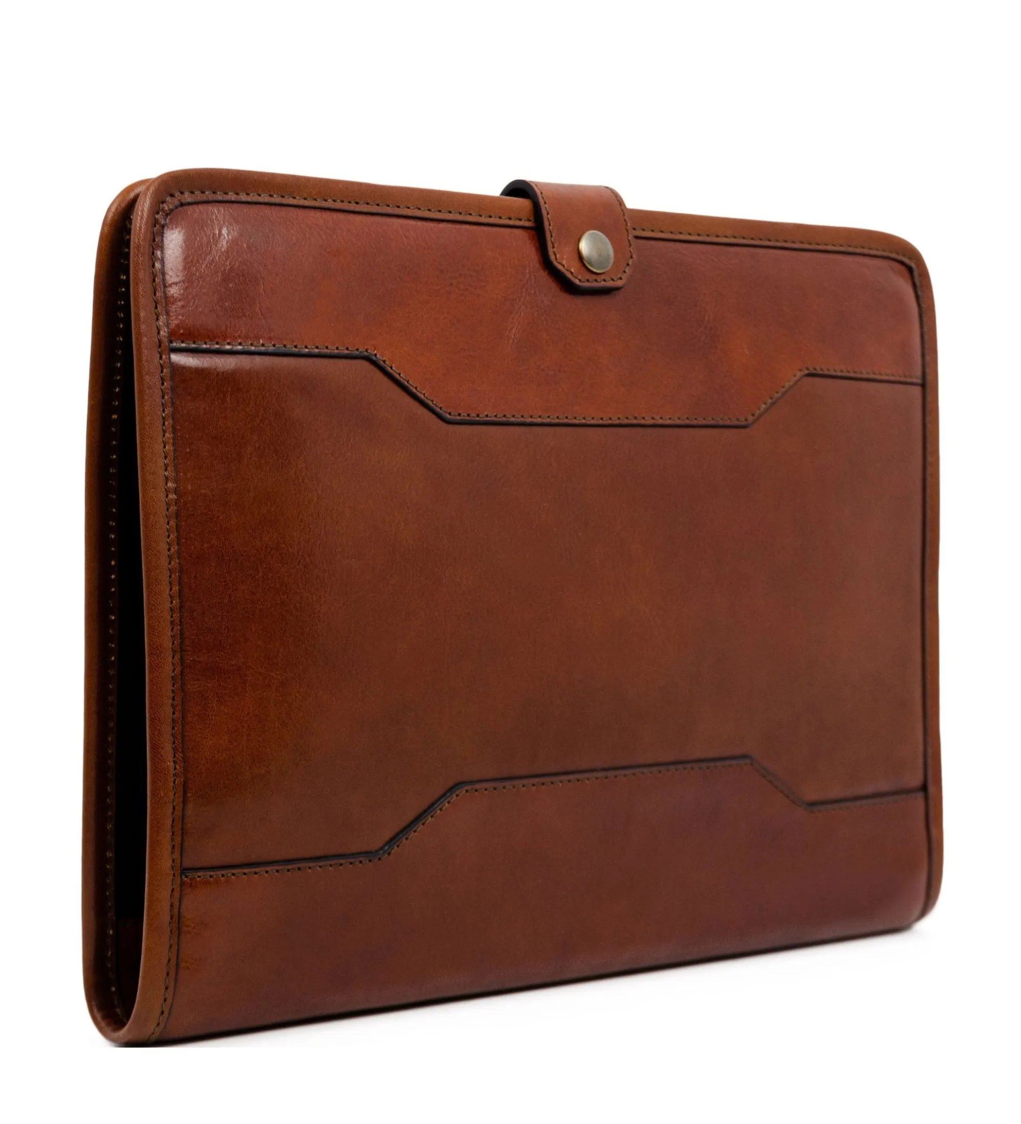 Leather A4 Documents Folder Organizer - The Call of the Wild