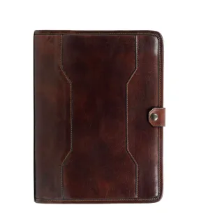 Leather A4 Documents Folder Organizer - The Call of the Wild