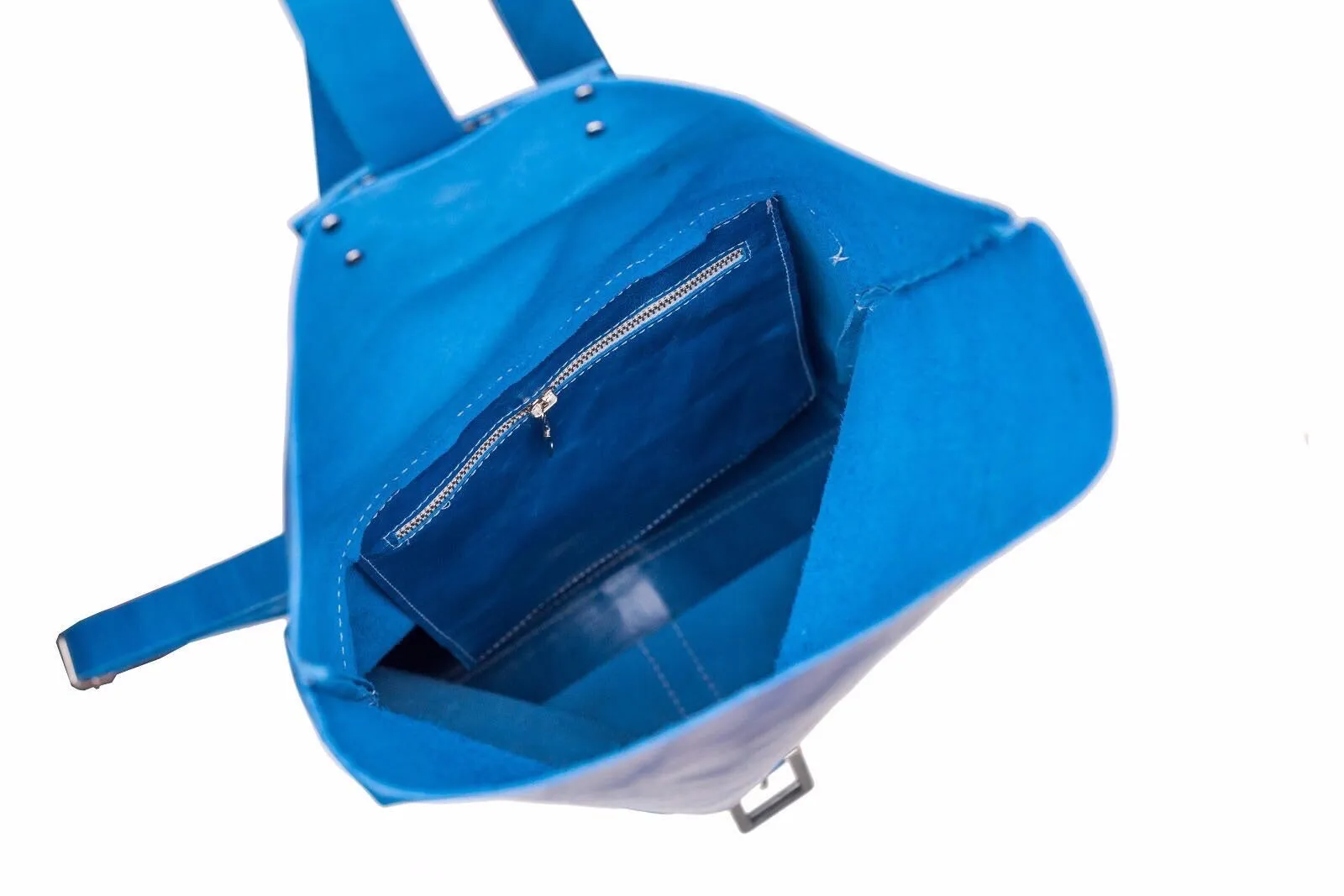 Leather Backpack / Laptop Bag / Blue Satchel Bag /Office bag