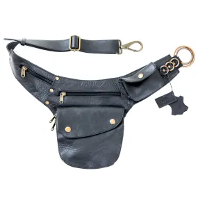 Leather Hip Bag - Black | Seconds - Grade 1