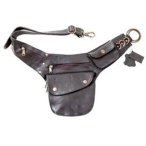 Leather Hip Bag | Falcon Brown - Ex Display