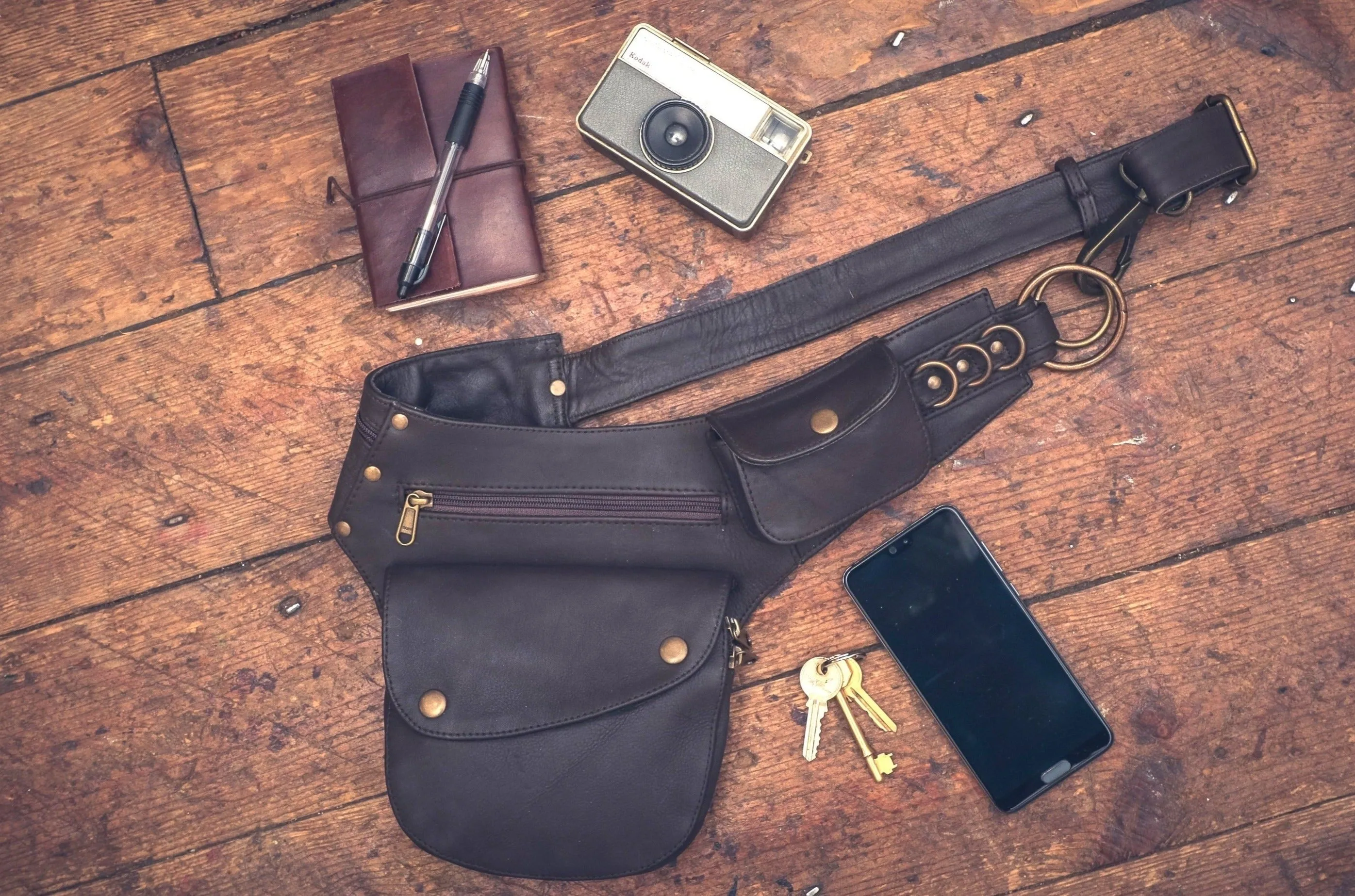 Leather Hip Bag - Falcon brown | Seconds - Grade 1