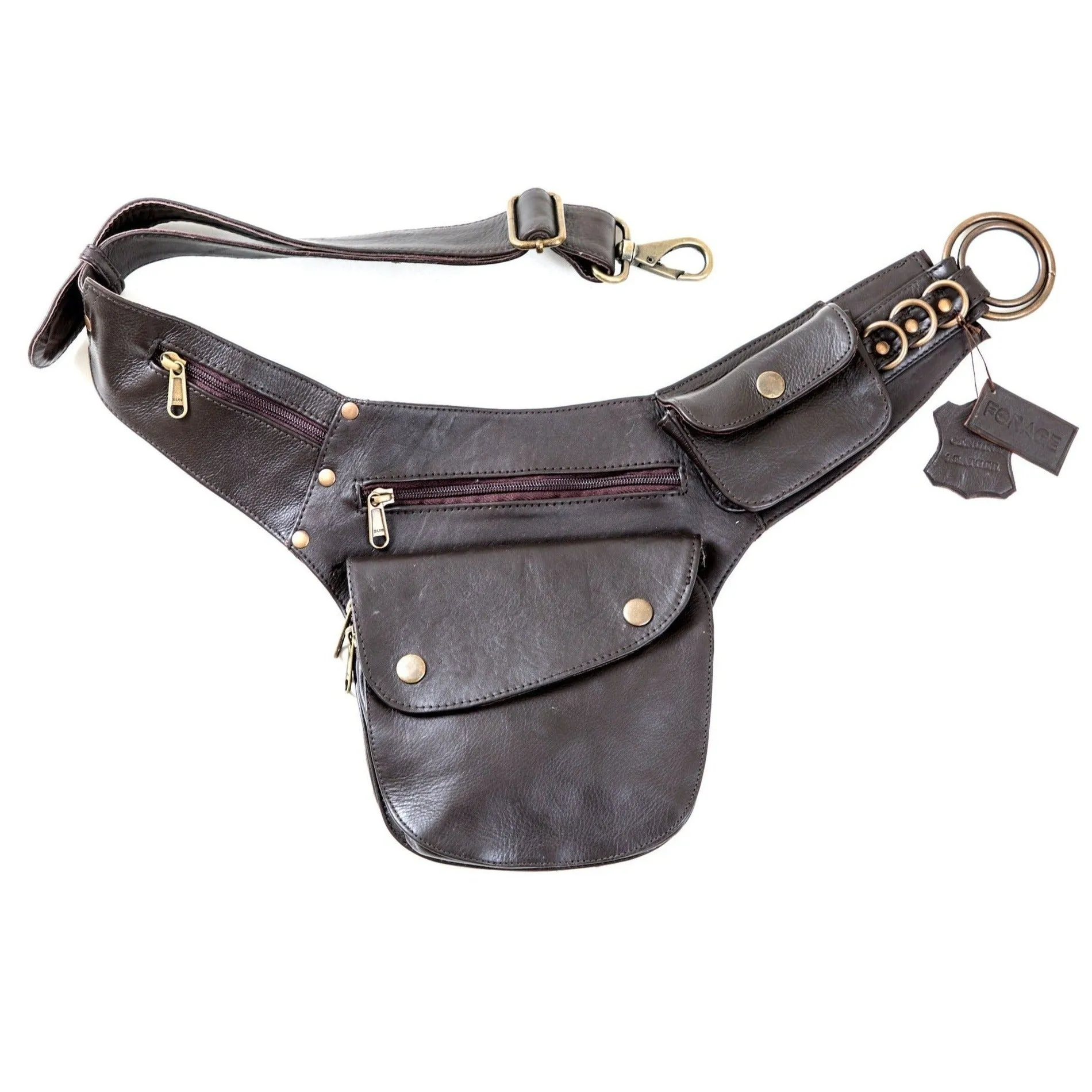 Leather Hip Bag - Falcon brown | Seconds - Grade 1