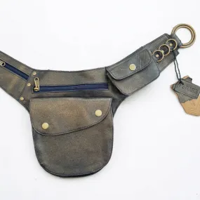 Leather Hip Bag | Glitter Bronze