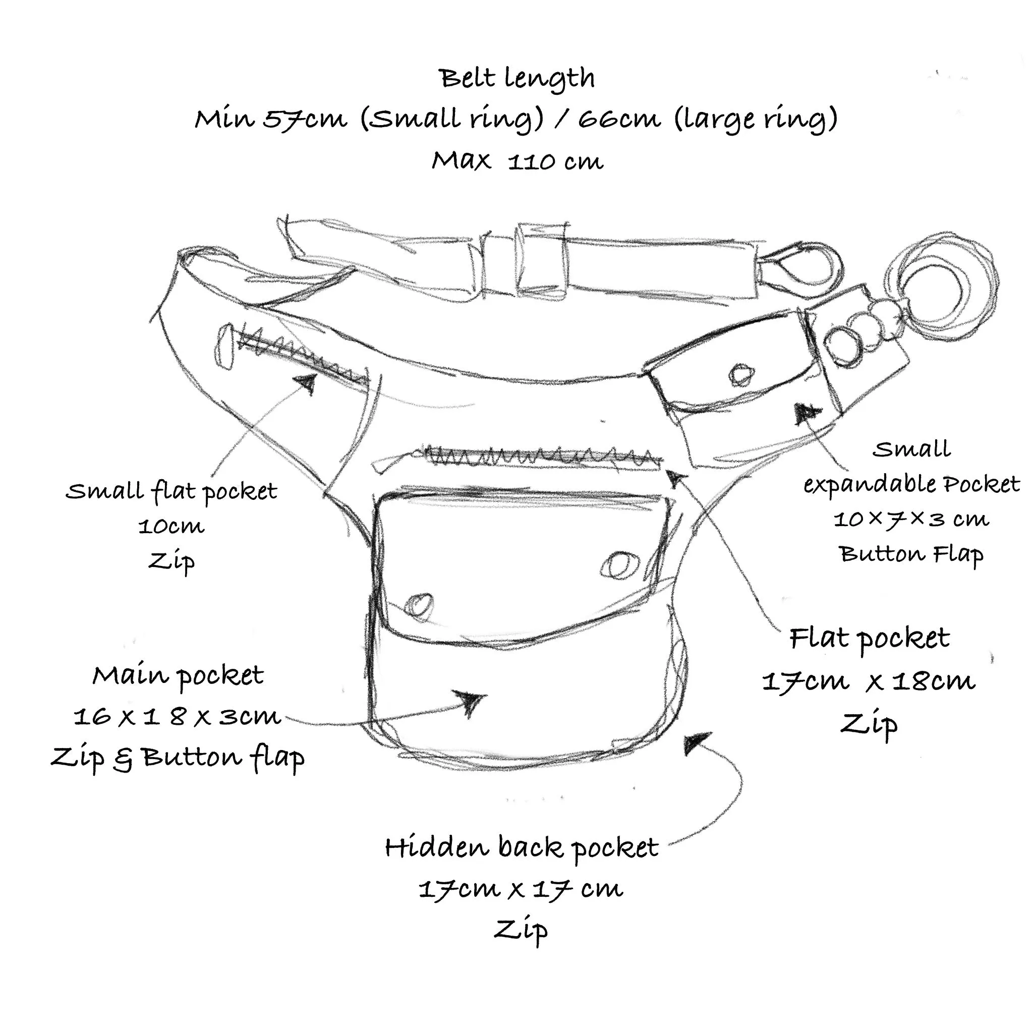 Leather Hip Bag - Maple | Seconds - Grade 1