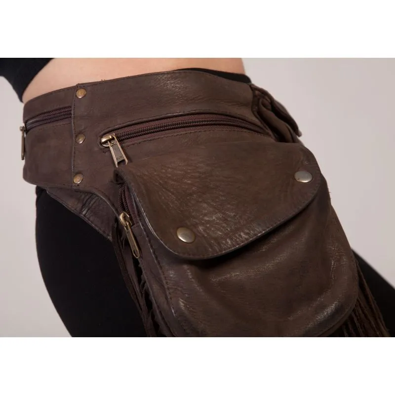 Leather Hip Bag - Maple