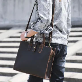 Leather Messenger Bag, Leather Briefcase, Leather Laptop Bag, Leather Shoulder Bag, Business Bag