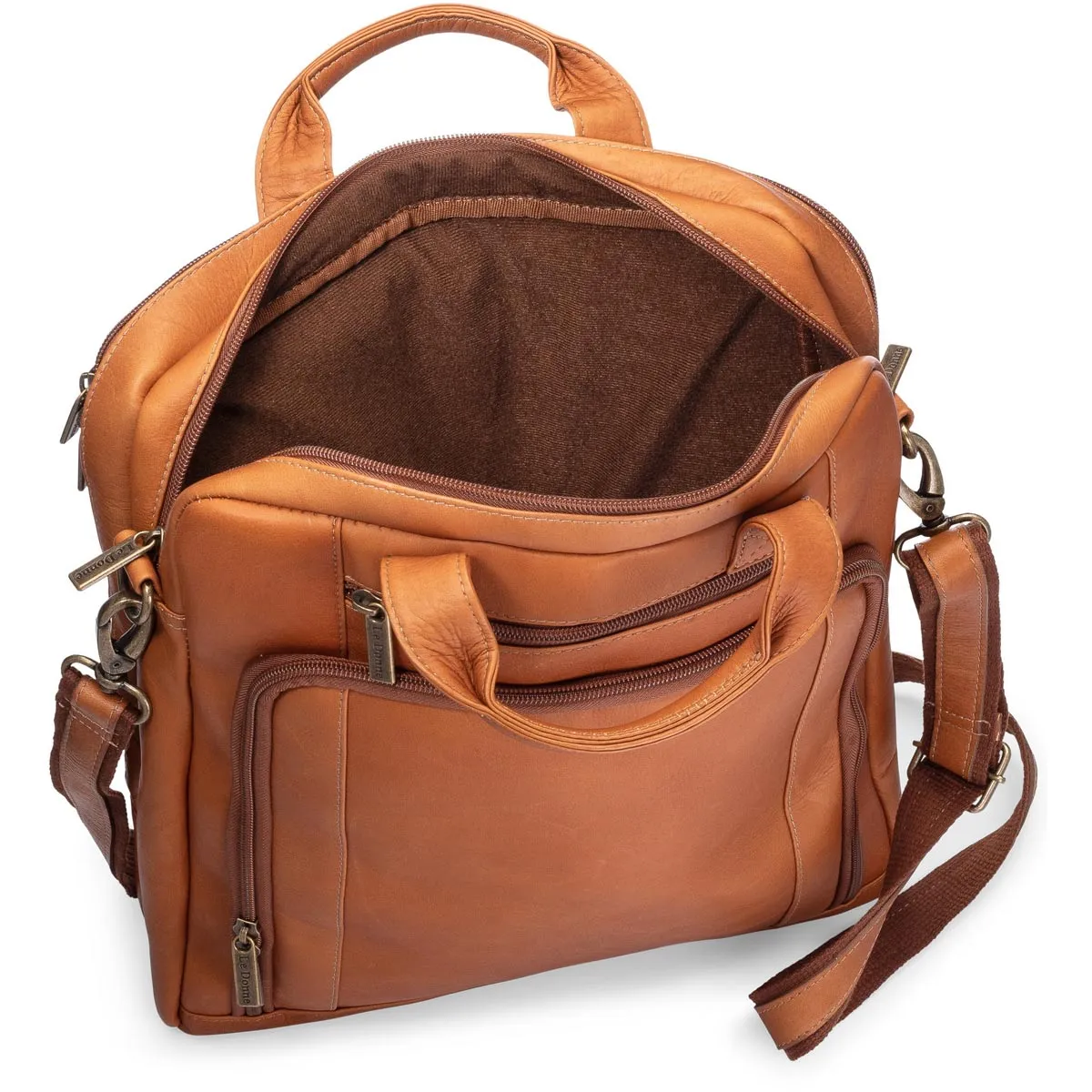 LeDonne Leather Upton Vertical Laptop Brief