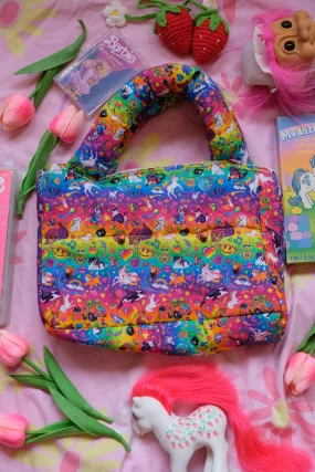 Lisa Frank rainbow hand bag