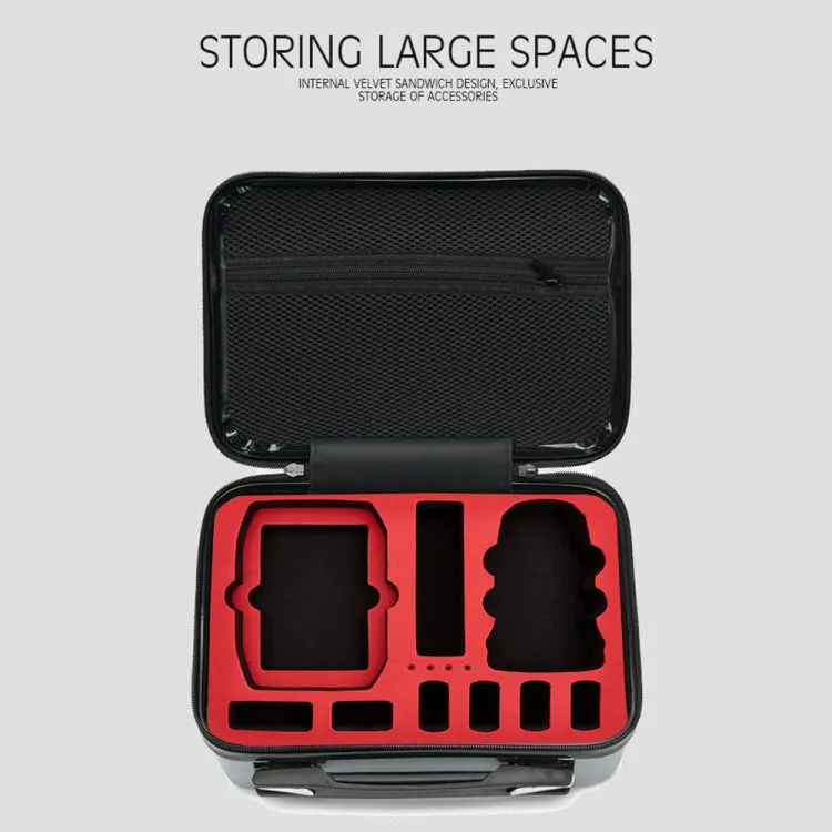 ls-S004 Portable Waterproof Drone Handbag Storage Bag for DJI Mavic Mini 2(Black   Black Liner)