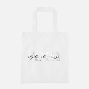 Marble Greek Letters Tote