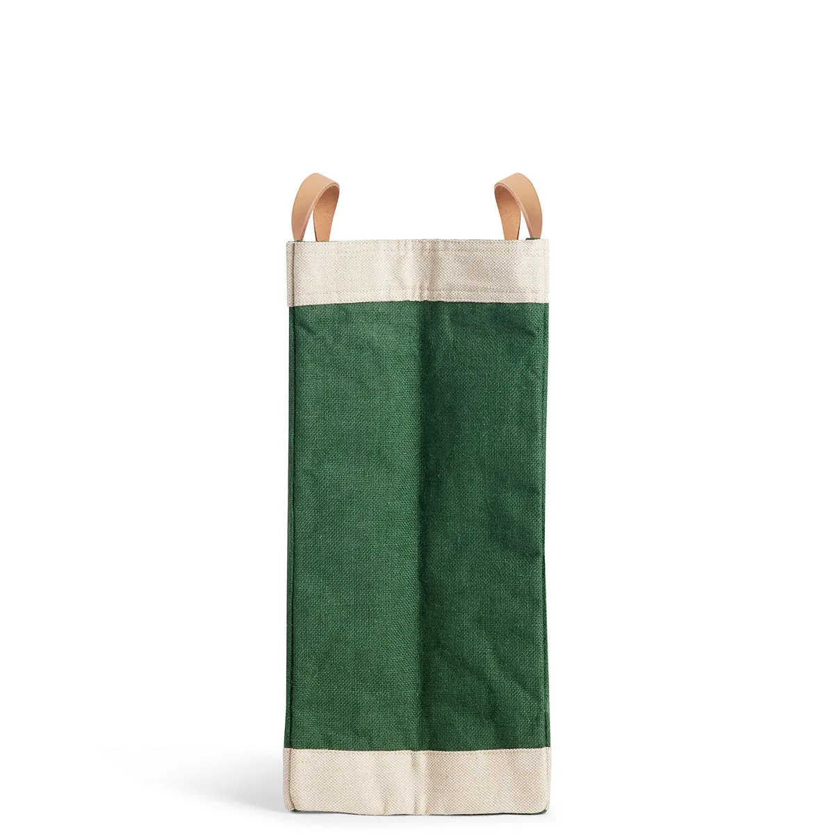 Market Bag in Field Green with Black Monogram