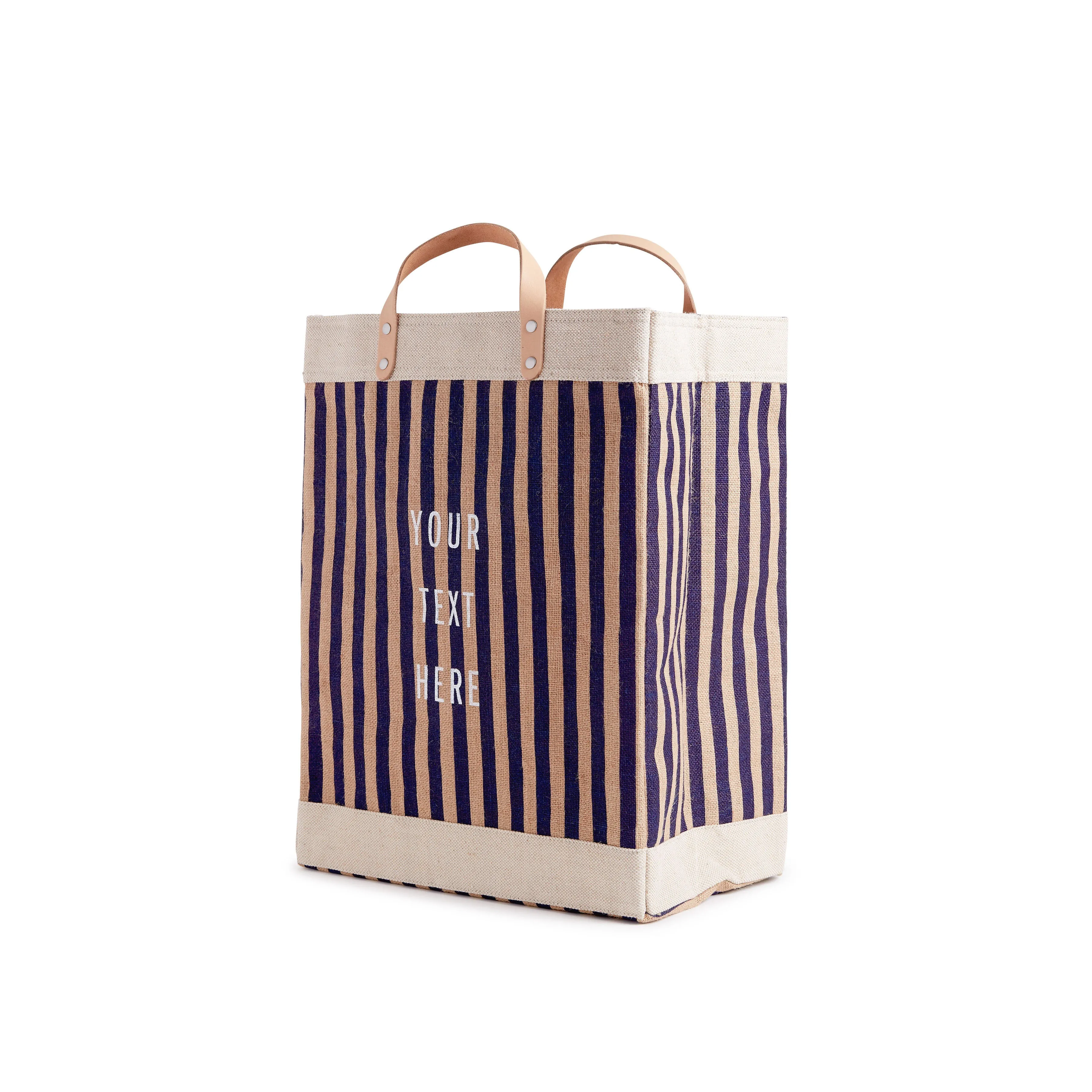 Market Bag in Navy Stripe