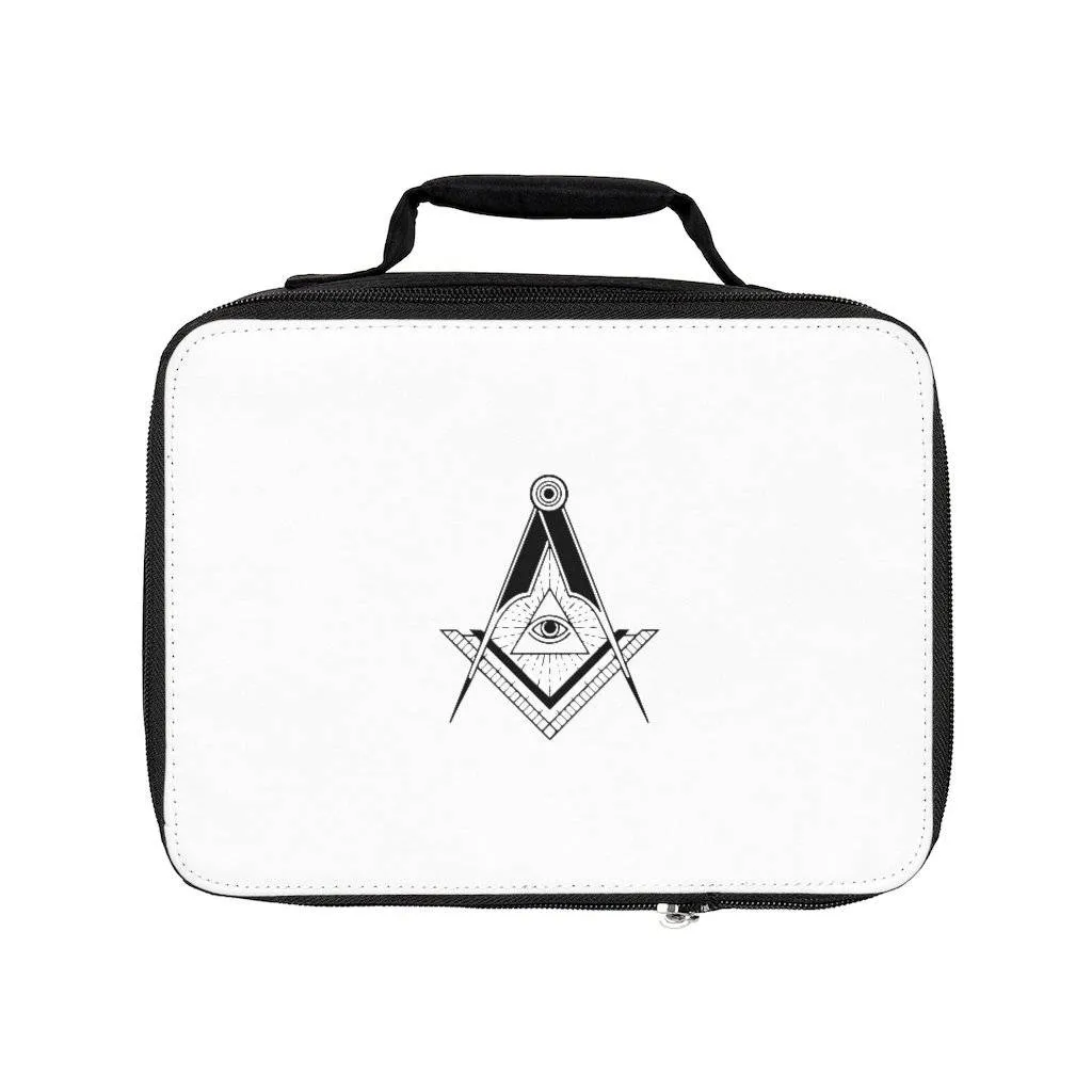 Master Mason Blue Lodge Lunch Bag - Square & Compass All Seeing Eye