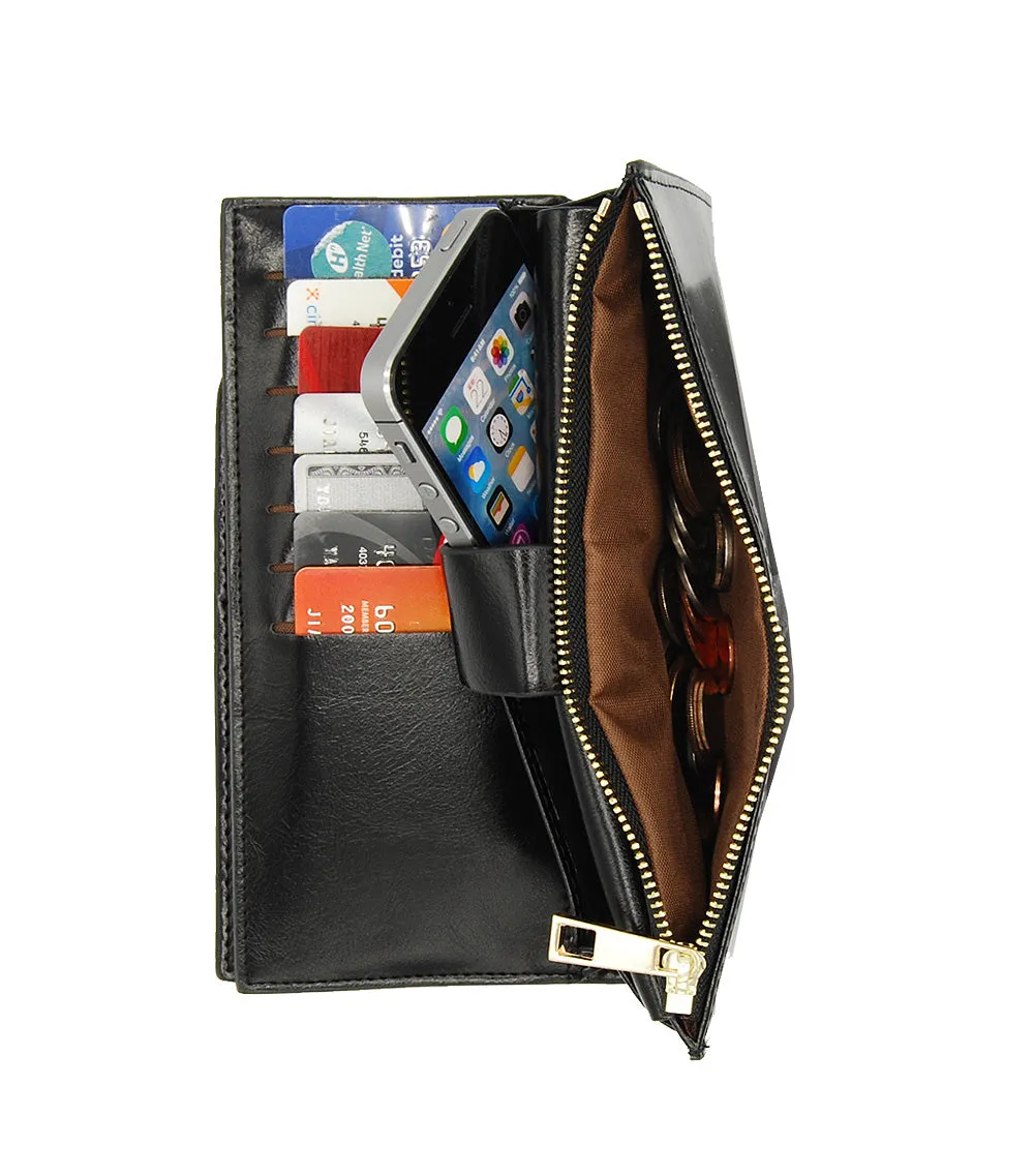 Michael faux shiny leather Wallet WA1514