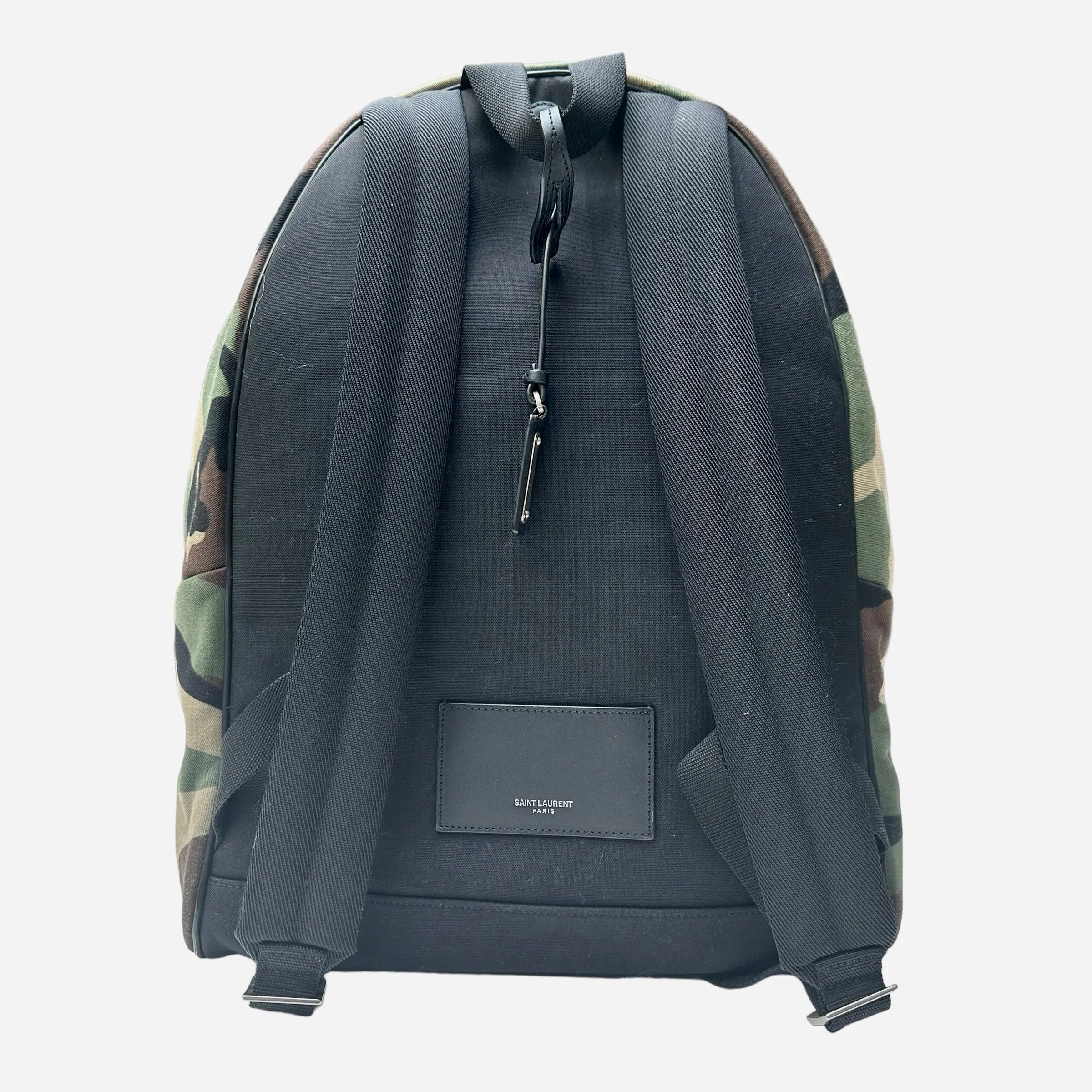 Military Canvas & Leather Backpack