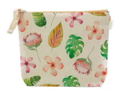 Mixed Flowers Cosmetic Bag, Large