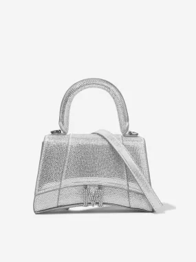 Monnalisa Girls Diamante Logo Handbag in Silver