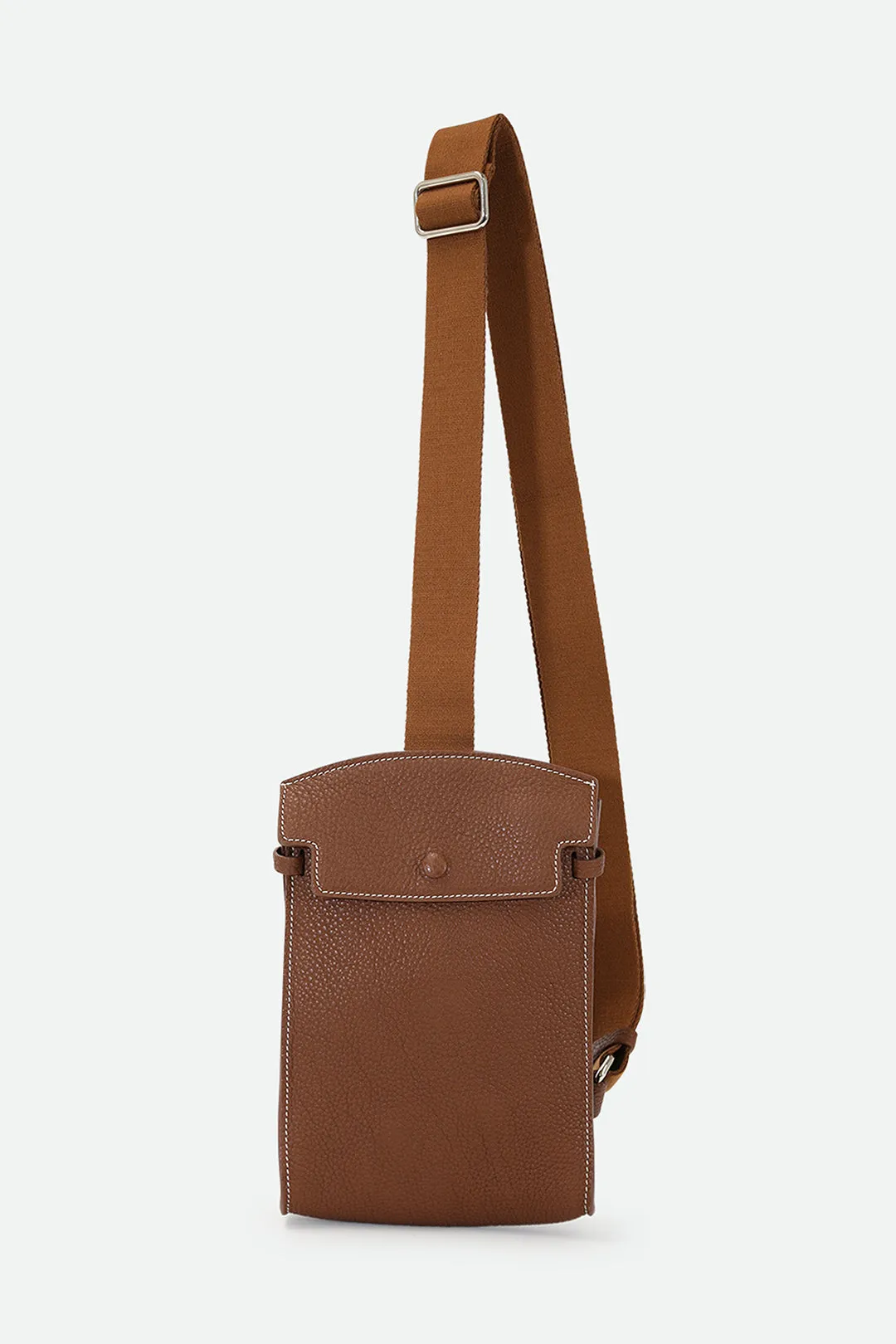 MONZA ITALIAN LEATHER CROSSBODY-ART.H001, SADDLE BROWN