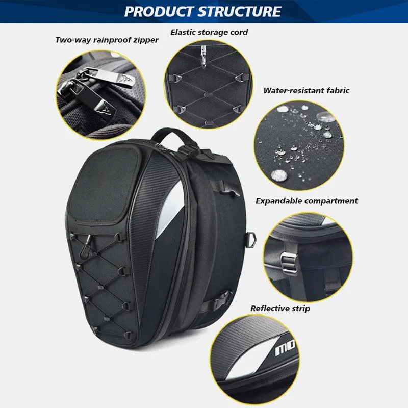 Motorcycle Seat Tail Bag Backpack -  XYZCTEM®