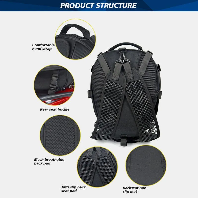 Motorcycle Seat Tail Bag Backpack -  XYZCTEM®