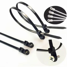 Mountable Self Locking Plastic Cable Ties