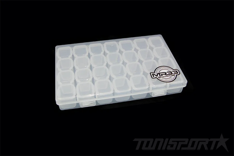 MR33 Hardware Box Medium Clear 17.5 x 11 x 2.6cm, 28 in 1 box MR33-HBMC