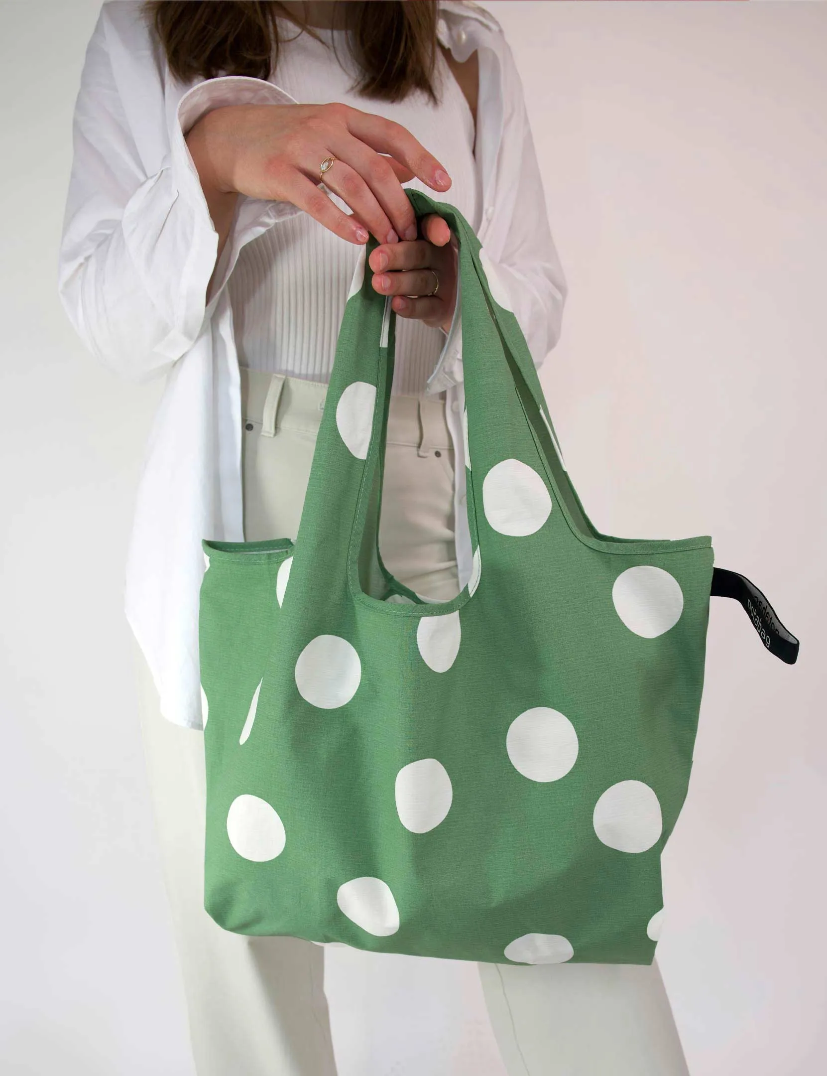 Notabag Tote – Olive Dots