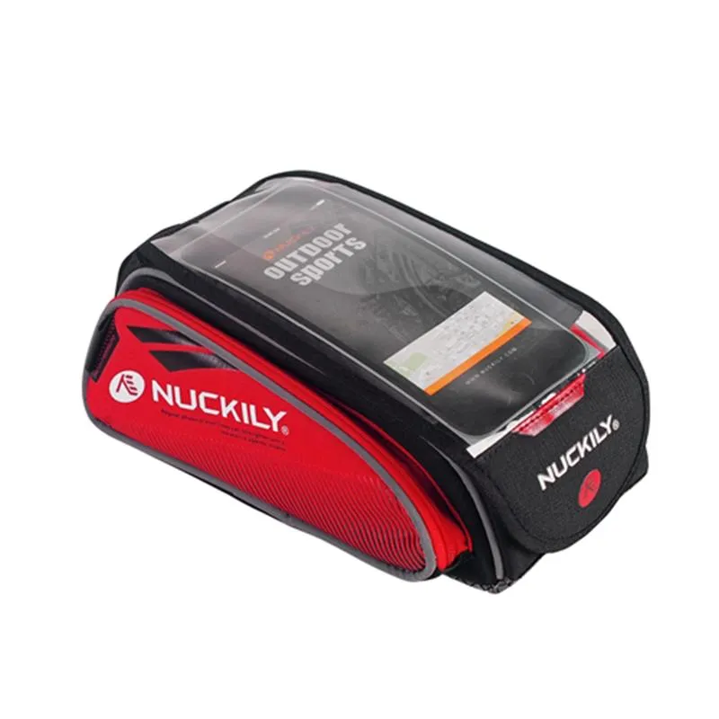 Nuckily MC-PL06 Red Bicycle Saddle Bag for Mobile Phone and Accessories