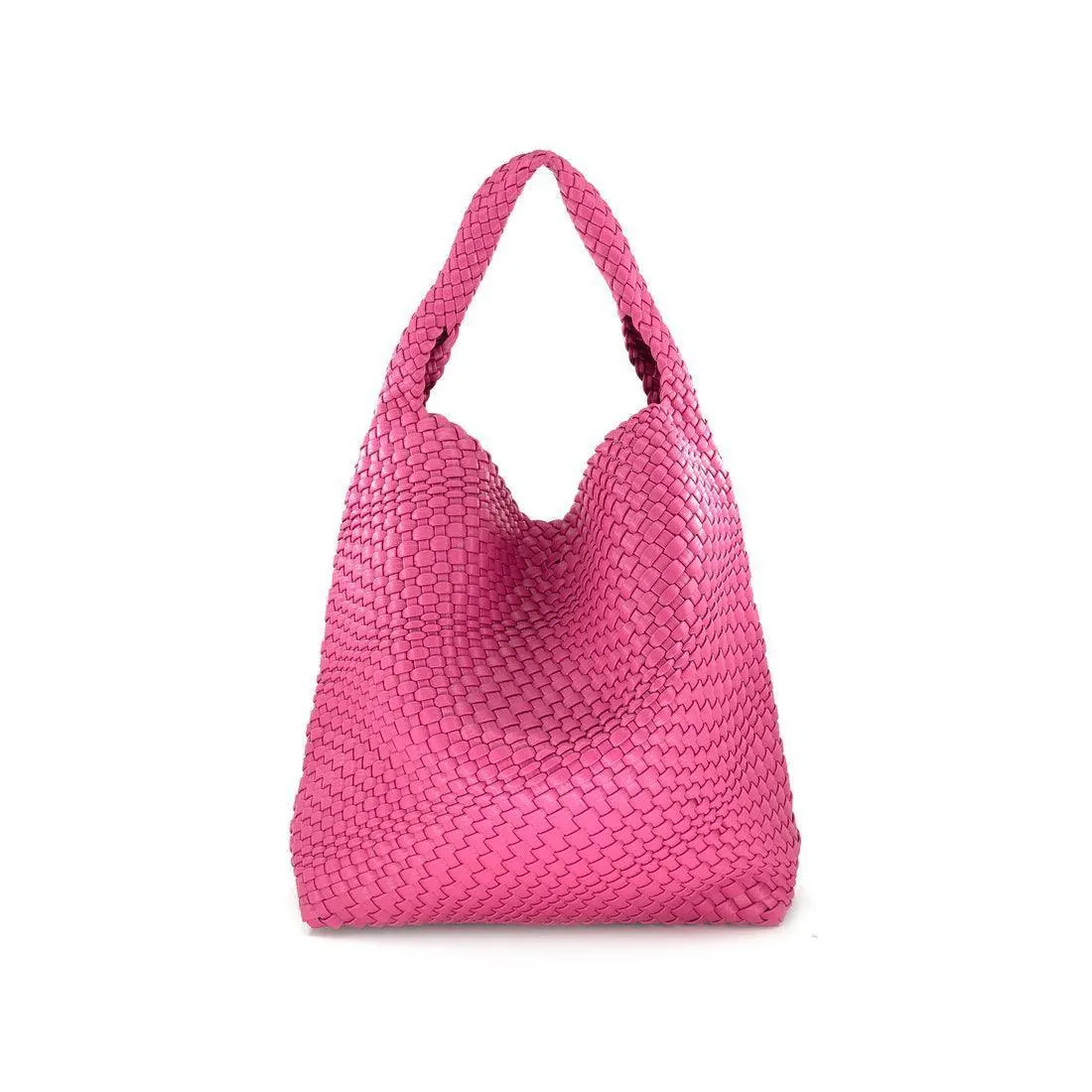 One Handle Woven Hobo Bag