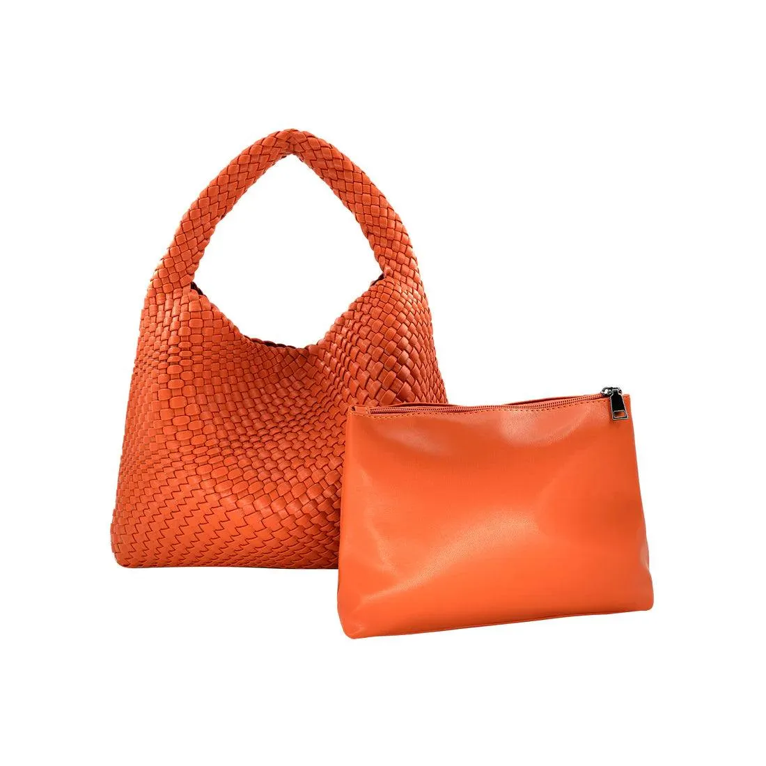 One Handle Woven Hobo Bag