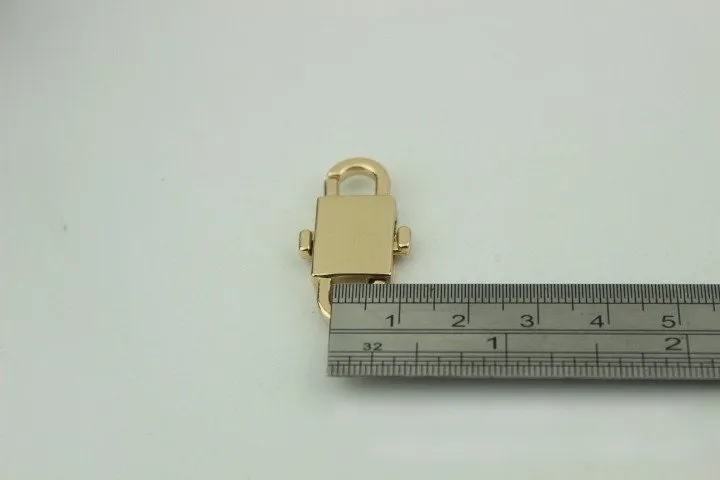 Padlock Bag Hardware Gold Silver Bronze 32mm Rectangle 1/20 pcs Handmade Purse Handbag Making Metal Bulk Wholesale Accessories Supplies Bulk