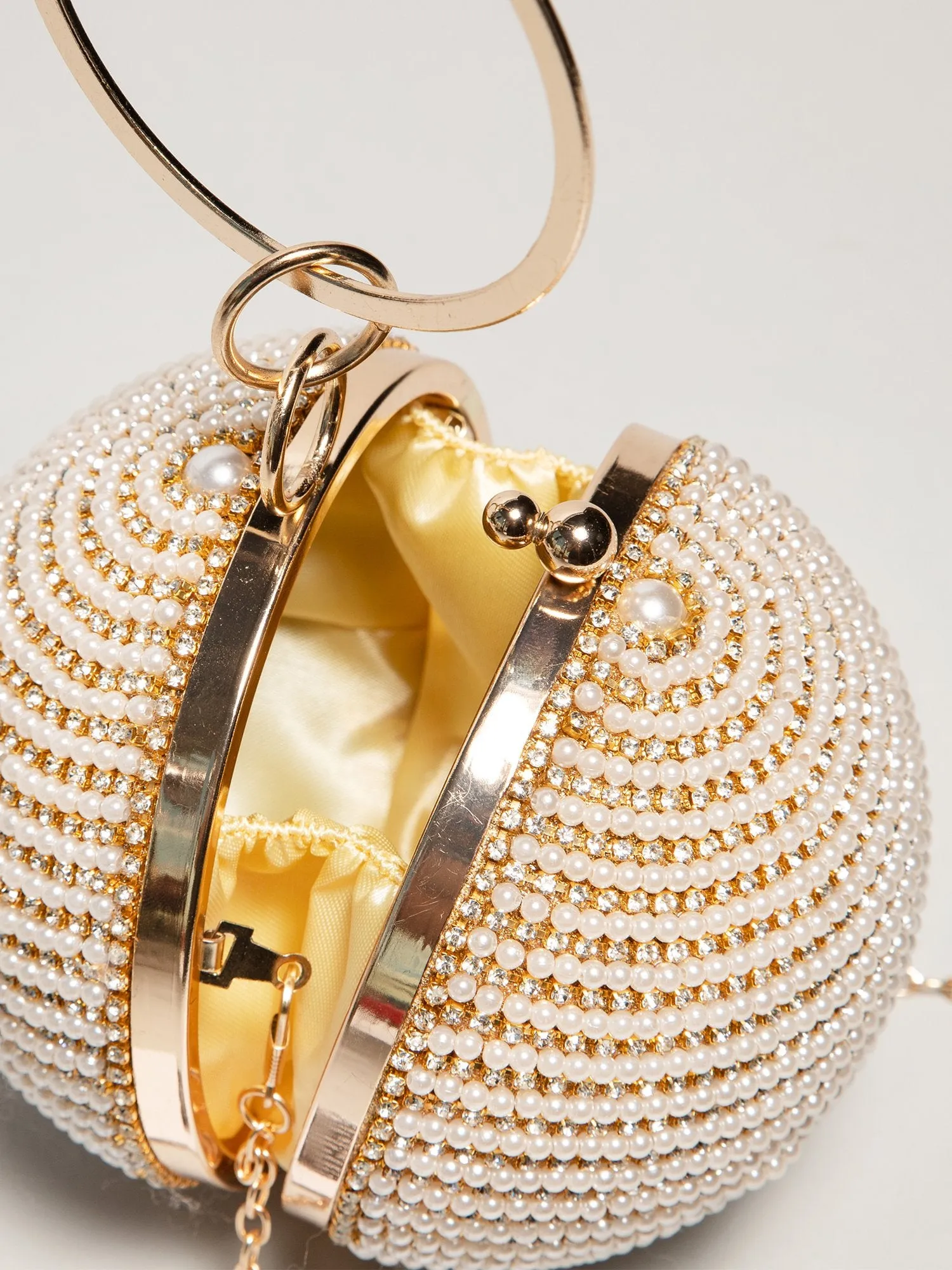 Pearl Disco Ball Ring Handbag