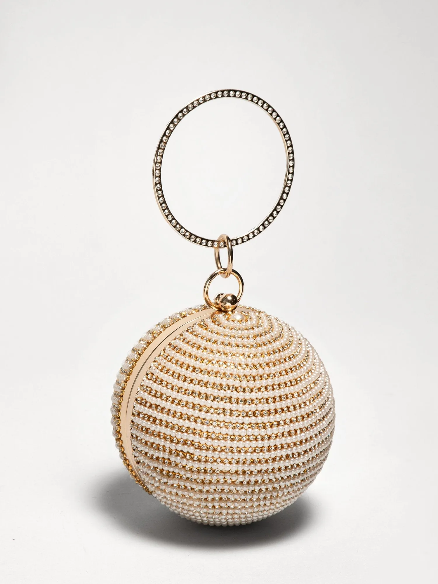 Pearl Disco Ball Ring Handbag