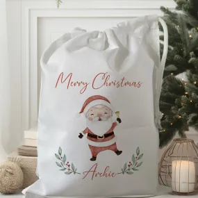 Peronalised Christmas Eve Treat Bag - Santa