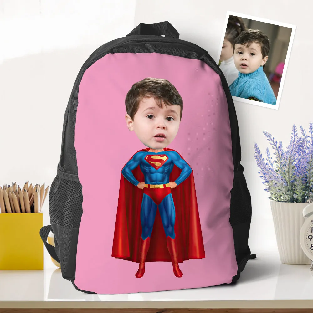 Personalized Superman Backpacks Minime School Bookbags Back To School Gifts For Boys Gifts