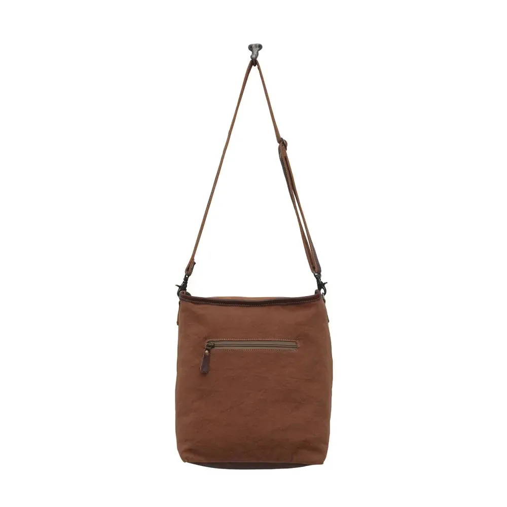 Persuade Leather & Canvas Shoulder Bag