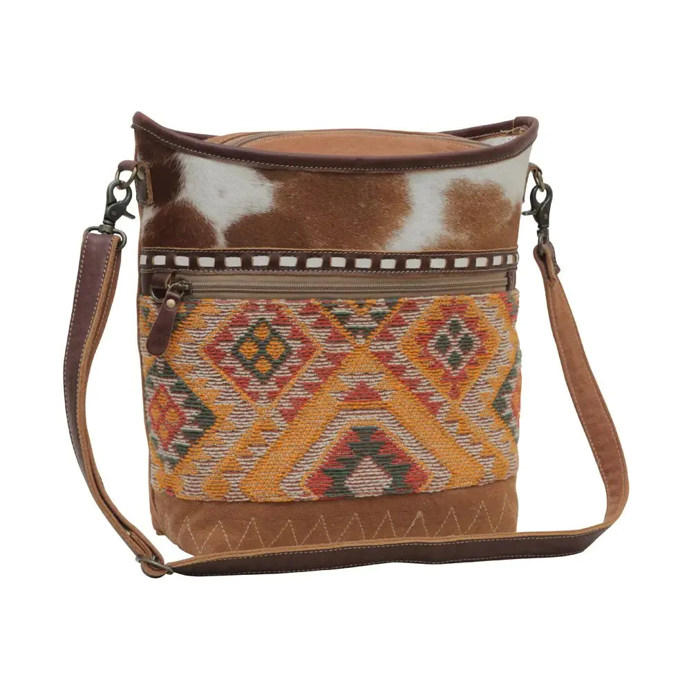 Persuade Leather & Canvas Shoulder Bag