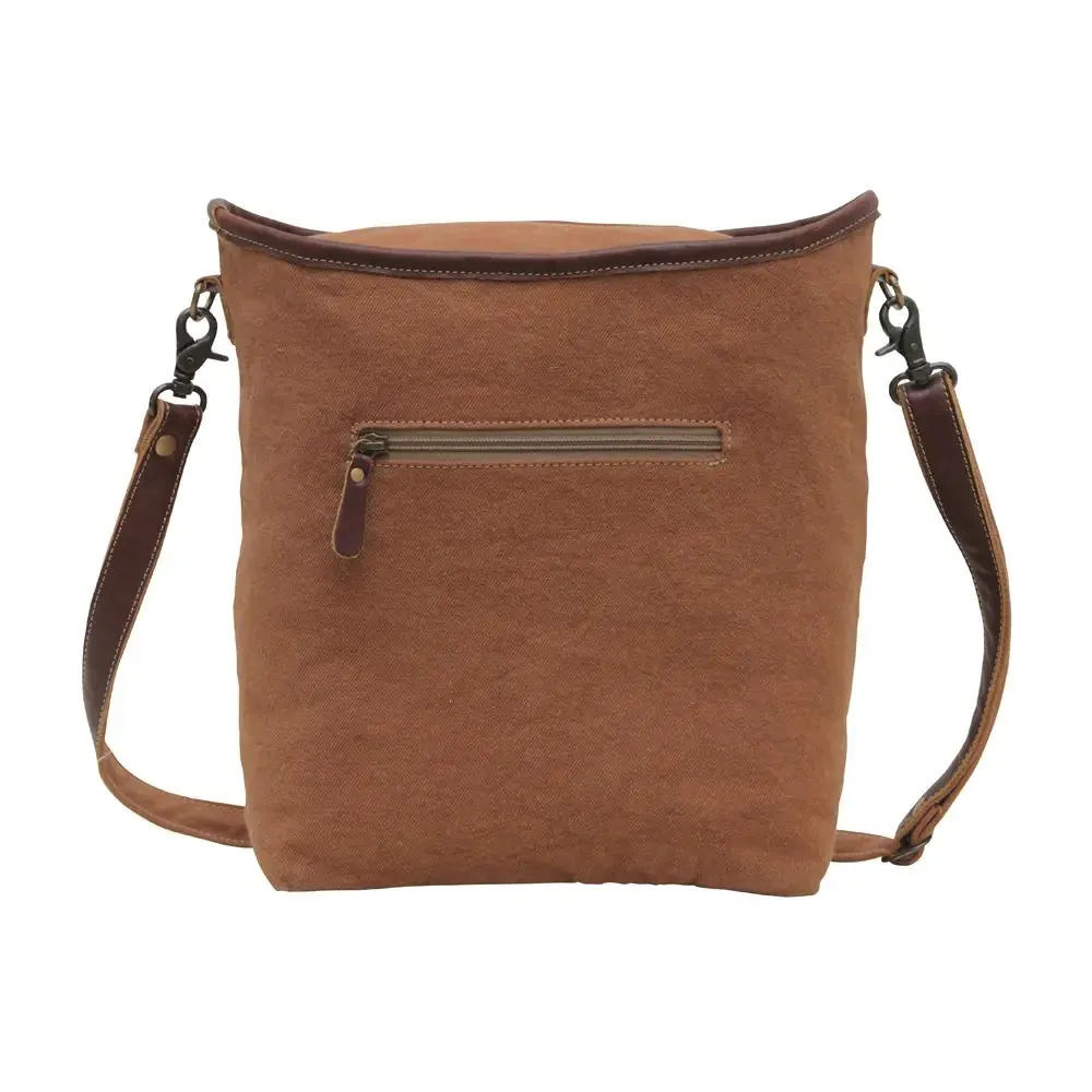 Persuade Leather & Canvas Shoulder Bag