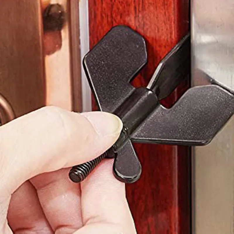 Portable Hotel Door Lock Live Alone Self-Defense Door Stop Travel Anti-theft Door Stopper Childproof Door Lock Safety Home Latch