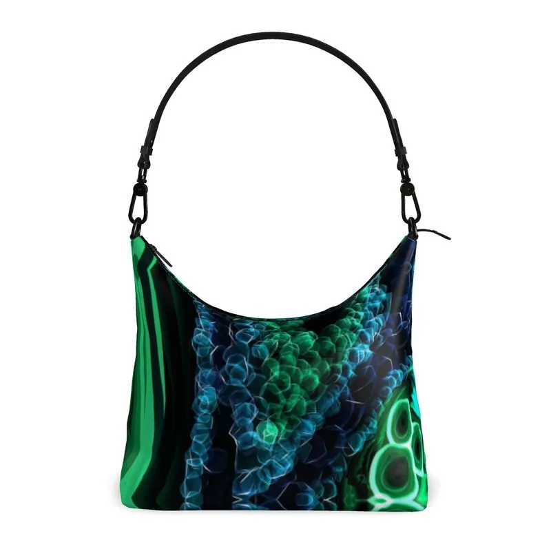 "Malachite" Custom Square Hobo Bag