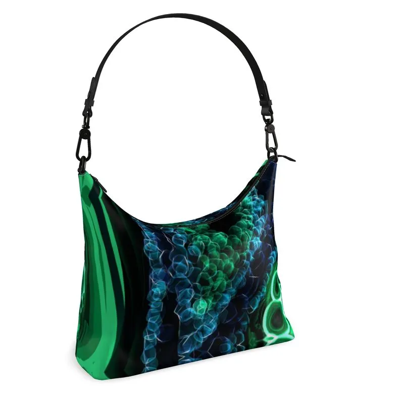 "Malachite" Custom Square Hobo Bag