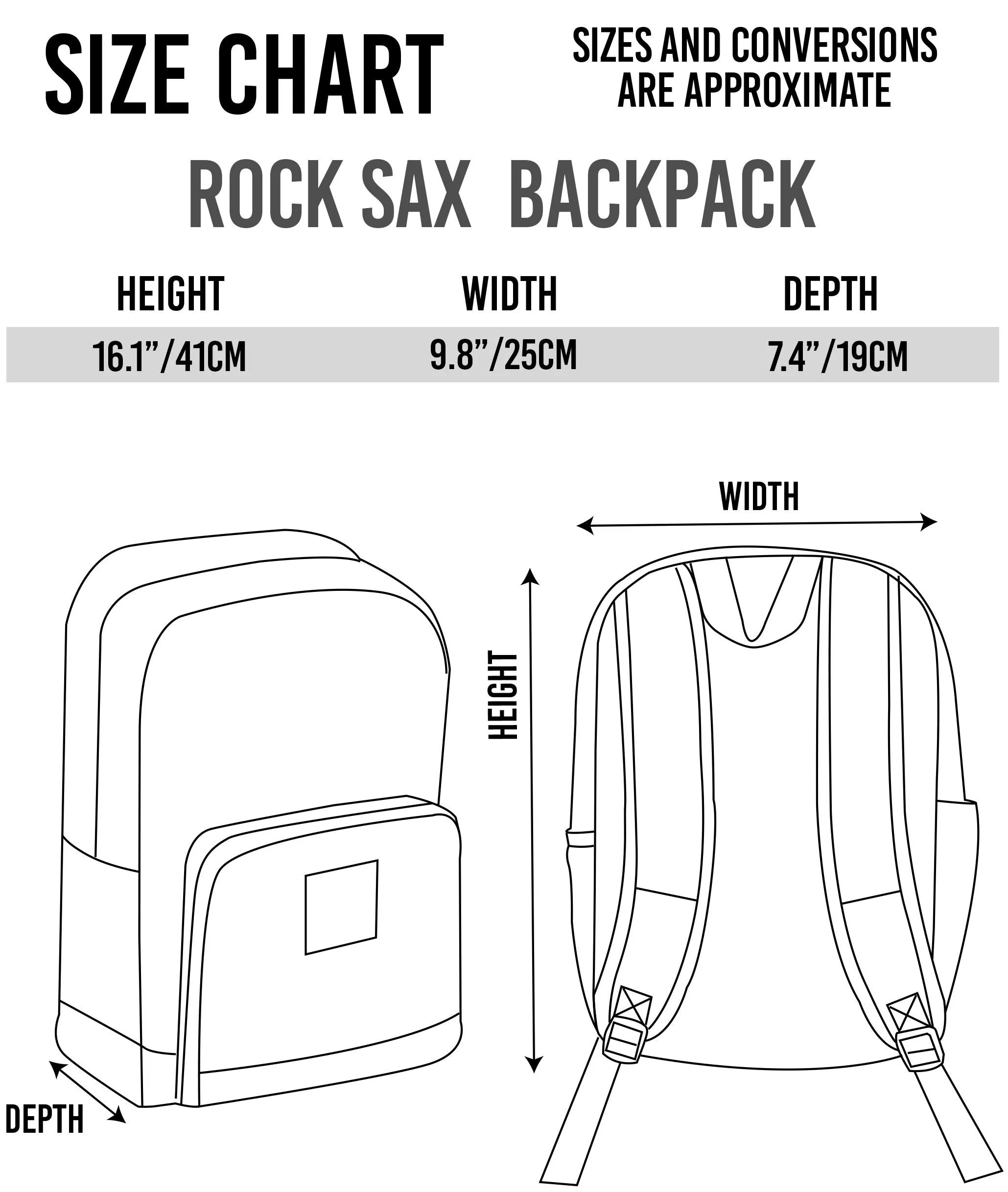 Rock Sax The Rolling Stones Classic Tongue Backpack