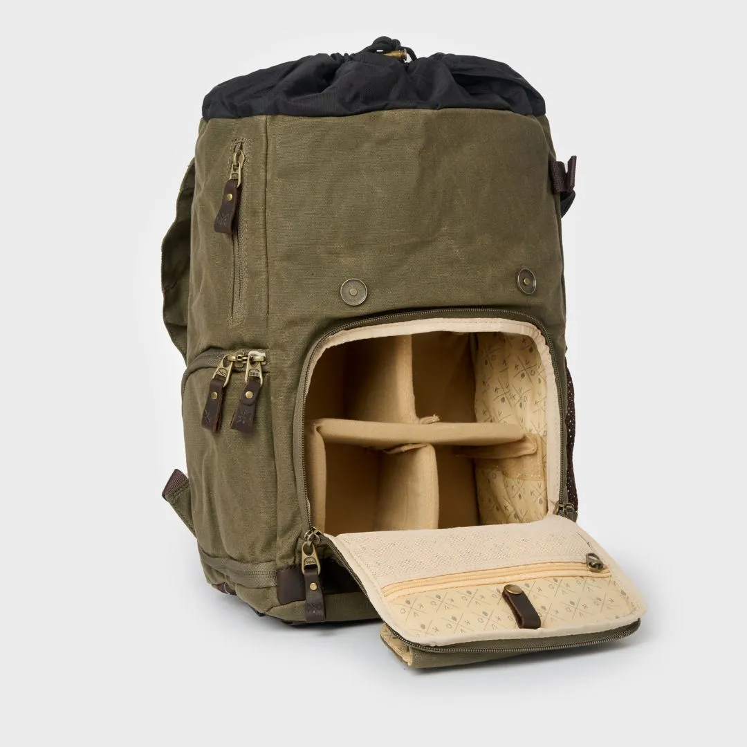 Roe - Waxed Canvas Adventure Backpack