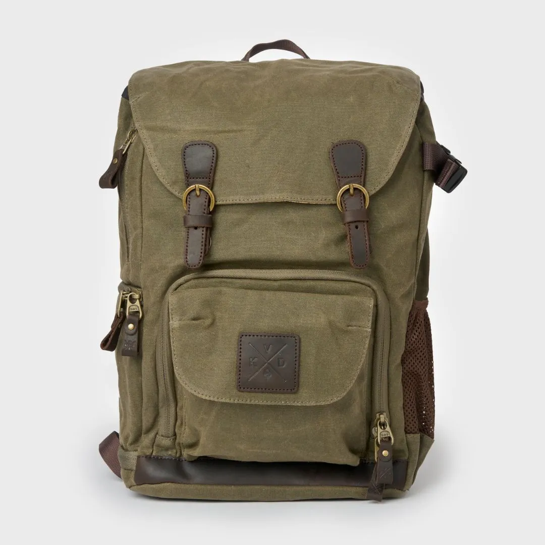 Roe - Waxed Canvas Adventure Backpack