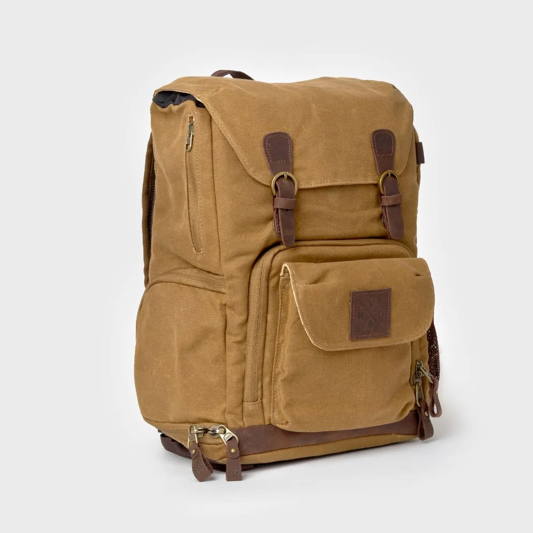 Roe - Waxed Canvas Adventure Backpack