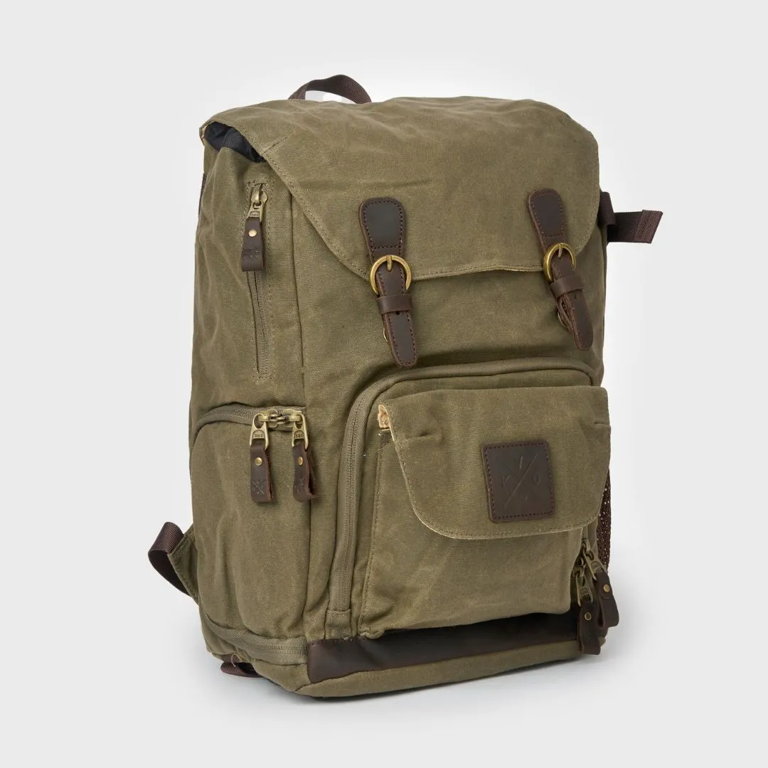 Roe - Waxed Canvas Adventure Backpack