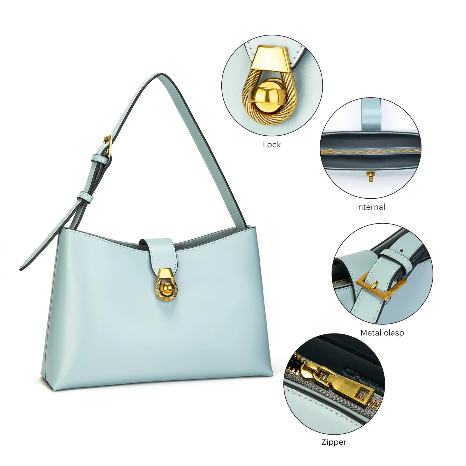 Siena Shoulder Bag Blue