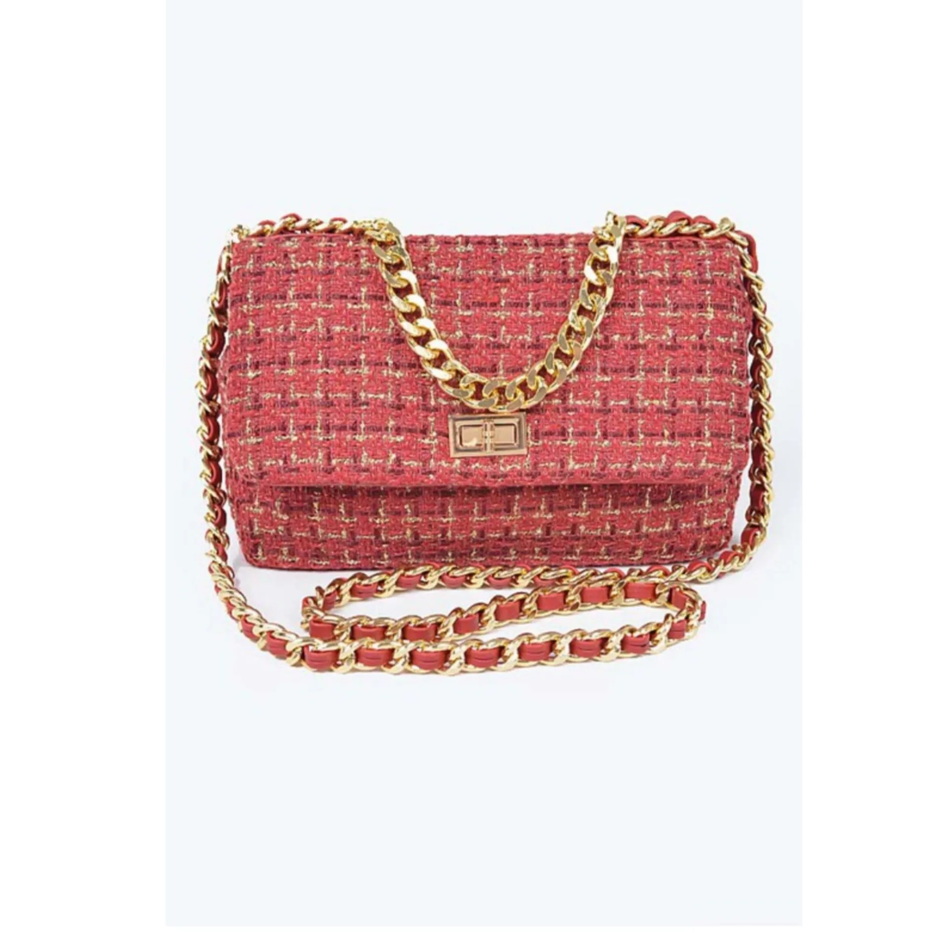 Sophisticated Tweed Handbag