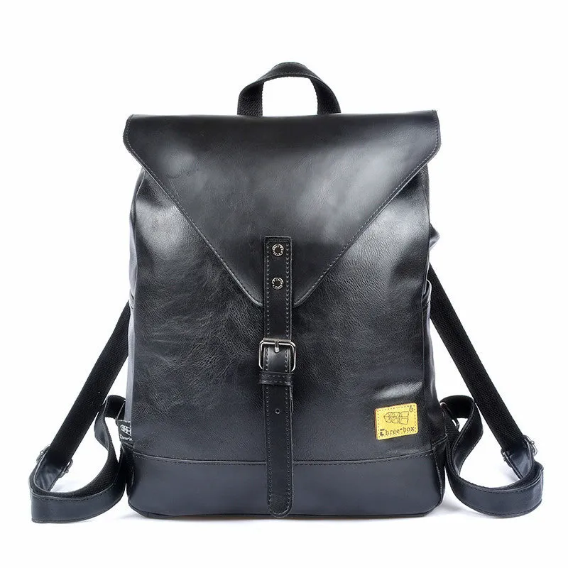 Stylish Vintage Leather Backpack for Women Travel Backpack PU Leather Business Bag Large Laptop Bag